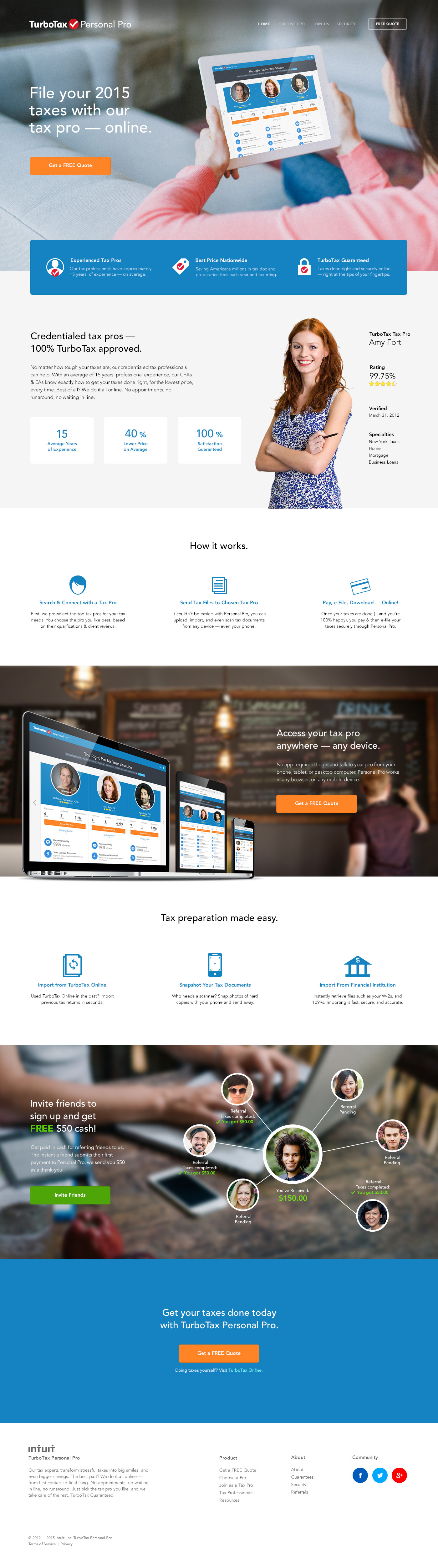Intuit Homepage